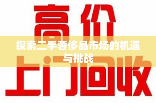 蚌埠探索二手奢侈品市场的机遇与挑战